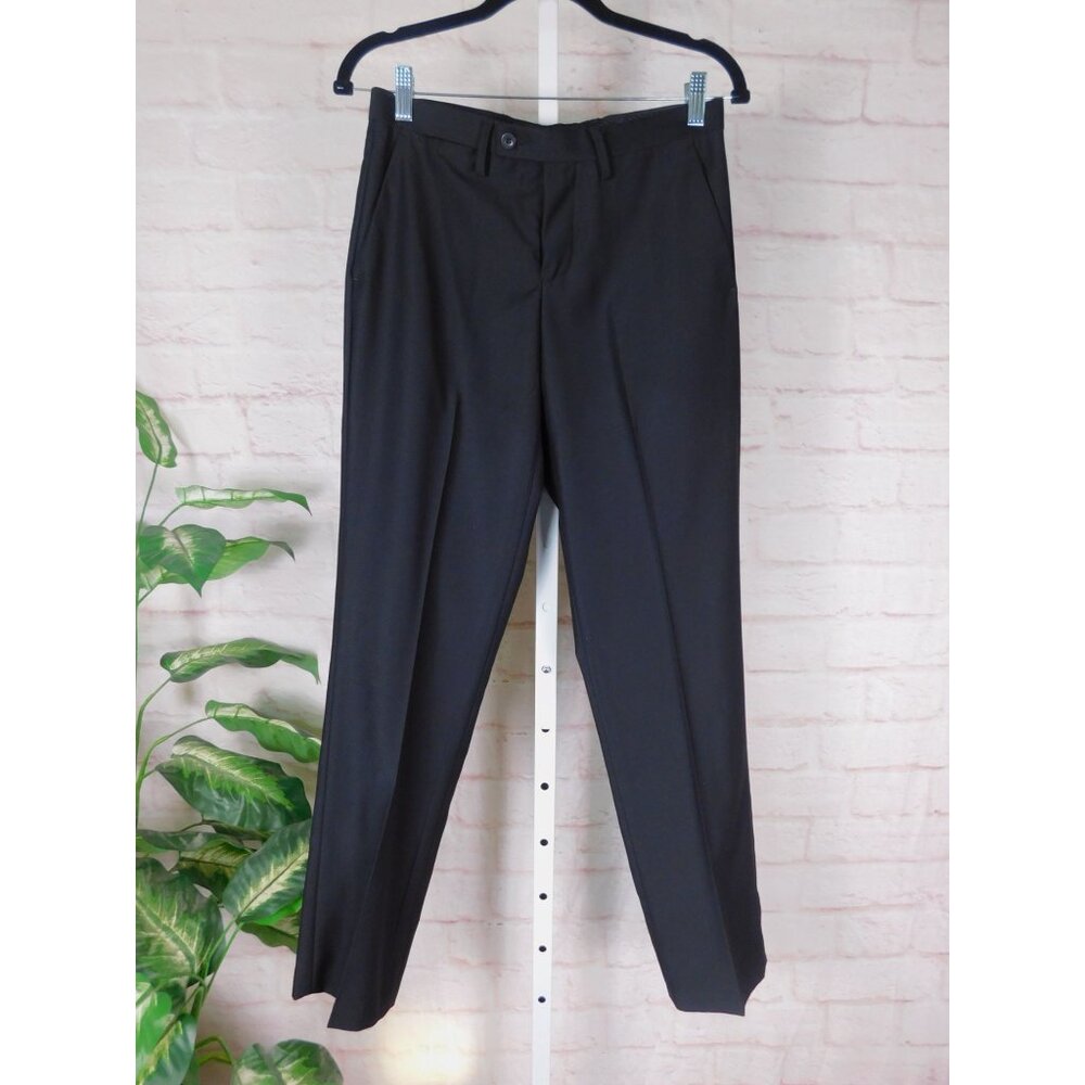 Men's Slim Black Dress Pants